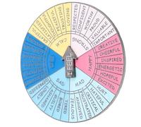 Abaodam Broche Roue des Émotions Rotative en Métal Colorée Accessoire Broche Expressive pour Femmes Sociale Compacte et Légère Bijou Fête et Événement Social
