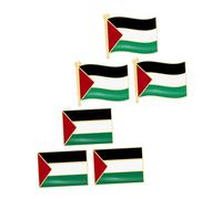 Abaodam Broches Drapeau de Palestine en Alliage, Lot de 6 Épingles pour Vêtements, Paquet et Chapeaux, Design Créatif et Décoration Élégante