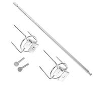 Abaodam Brochette à Viande Rotative en Acier Inoxydable pour Four Et Barbecue, Fourchette à Rôtir Poulet Et Poisson, Ustensile Cuisine Résistant Haute Température pour Grillades