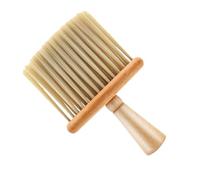 Abaodam Brosse à Cou Pratique pour Entretien et Coiffure en Bois de Hêtre pour Hommes Poils, Facile à Laver Brosse à Barbe pour Coiffeurs et Usage Personnel