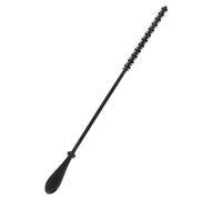 Abaodam Brosse à Paille Réutilisable en Silicone Noir Embout Souple, Brosse de Nettoyage pour Bouteilles et Pailles, pour Biberons et Tubes Étroits