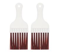 Abaodam Brosse de Nettoyage Nettoyage des Ailettes de Réfrigérateurs et Climatiseurs pour pour Condenseur de Climatiseur 2pcs en Abs Blanc, Légère et Facile à Nettoyer