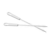 Abaodam Brosse de Nettoyage pour Pailles et Pompe à Eau, 2 Pièces en Blanc, Multifonctionnelle Déboucher, Cuisine et Nettoyage