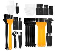 Abaodam Brosse de Nettoyage pour Rasoir 48 Pièces en Nylon et Pp, Petite Taille 8 Spécifications, Facile à Utiliser pour Nettoyage Précis des Espaces et Entretien Hivernal