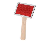 Abaodam Brosse Démêlante pour Chiens Chats Outil de Toilettage avec Manche Bois Carde pour Poils Longs Courts Prise Confortable