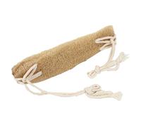 Abaodam Brosse Exfoliante Dos en Luffa Naturel Beige avec Sangle Longue en Coton Accessoire de Bain Gommage Exfoliant Nettoyage Profond Corps et Peau Éponge Dorsale pour Toilette