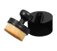 Abaodam Brosse Multifonctionnelle pour Nettoyage et Polissage Pneus, Poils Souples Jaunes, Manche Ergonomique Noir, Brosse Applicatrice pour Entretien Automobile, Outil Polyvalent