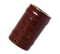 Abaodam Brûleur à Moxa en Céramique Portable Boîte de Moxibustion Petite Taille Brun Soulagement Douleurs Musculaires Polyvalent Voyage Usage Alternative Bien-