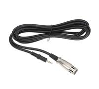 Abaodam Câble Audio Micro Xlr Femelle vers Jack 3,5 Mm, Câble Micro Professionnel 1,5 M pour Console de Son, Microphone et Haut-parleur, Transmission sans Perte, Connecteur Solide