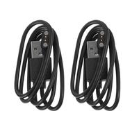 Abaodam Câble de Charge Magnétique Accessoire Élégant Noir pour Montre Connectée 2 Broches, 2pcs, Flexible et Compatible Smartwatch, Matériau PC et Abs