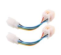 Abaodam Câble de Conversion Phase Hall pour Vélo Électrique 2 Pièces Connecteurs Femelles Étanches Faisceau de Câbles D'extension Compatible Moteurs Électriques Accessoires de