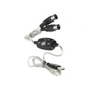 Abaodam Câble Midi vers USB pour Instrument de Musique, Connexion Audio Stable 16 Canaux, Câble USB Midi Multifonction Compatible Clavier et Synthétiseur, Transmission Rapide et Faible