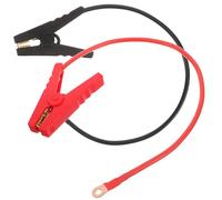 Abaodam Câbles de Connexion pour Clôture Électrique Solaire 2 Pièces 05 M 8 Mm² avec Pinces en Cuivre 100A pour Électrificateurs de Clôture Bétail Système Agricole