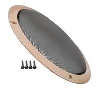 Abaodam Cache de Haut-Parleur Rond en Métal et Plastique, Résistant et Compatible Plusieurs Marques, pour DIY et Usage Extérieur, Design Simple et Élégant