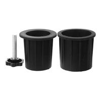 Abaodam Cache Trou pour Pied de Parasol de Terrasse en Fer et Caoutchouc Résistant à l'usure avec Vis, Accessoire de Remplacement pour Support de Parasol Extérieur