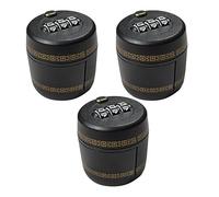 Abaodam Cadenas de Sécurité pour Bouteille de Vin et Alcool, Bouchon Verrou à Code 3 Pièces en Abs et Alliage de Zinc, Protection Anti-effraction pour Restaurant et Maison