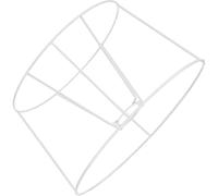 Abaodam Cadre Abat-Jour Métal Ovale Adapté Douille E27, Cage Légère et Résistante pour Lampe de Table, Décor Industriel pour Chambre, Salon ou Espace de Travail