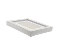 Abaodam Cadre D’Exposition pour Médailles Blanc Socle Vertical, Vitrine Épaisse Anti-Rayures en Résine, Présentoir à Médailles Polyvalent pour Collection Sportive et Décoration Intérieure