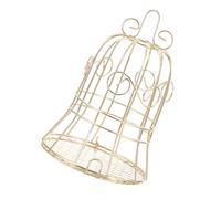 Abaodam Cage à Oiseaux Dorée Vintage avec Jouets à Mâcher pour Perroquets Mangeoire Suspendue pour Oiseaux Extérieur et Décoration Intérieure