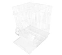 Abaodam Cage à Oiseaux Portable en Fer Blanc Circulation d'air pour Perroquets et Oiseaux de Compagnie Lors de Balades ou Randonnées