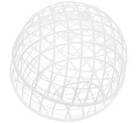 Abaodam Cage à Poules Roulante Ronde 30 CM en Plastique Blanc Poulailler Mobile Sécurisé pour Poulets Lapins et Petits Animaux en Extérieur Filet de Marche Polyvalent et Portable