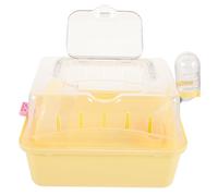 Abaodam Cage de Transport pour Hamster Fenêtre Cage Portable en Plastique Transport Animal de Compagnie pour Sorties et