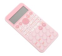 Abaodam Calculatrice Scientifique Rose Écran 12 Chiffres, Fonctions Avancées, Alimentation Pile Bouton, pour Bureau et Études Universitaires