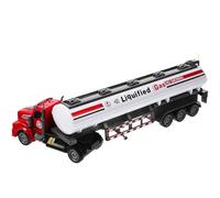 Abaodam Camion pour Garçon et Filles 30 CM en Alliage Fonction Retour de Force Modèle Camion-Citerne Américain Coloré Décoration de Voiture Transport Réaliste