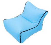 Abaodam Canapé Gonflable Portable Bleu en Nylon, Facile à Nettoyer, Plage Piscine, Fauteuil Gonflable Confortable et Compact pour Camping et Voyage