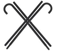 Abaodam Canne de Magicien 2 Pièces en Plastique Solide, 4 Sections Amovibles, Accessoire Théâtre et Cosplay pour Fête Halloween, Baguette Magique Légère et Portable