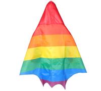 Abaodam Cape Arc-en-Ciel en Polyester Taille Unique, Accessoire Fête LGBTQ, Drapeau de Fierté Gay pour Défilés, Célébrations et Événements Festifs