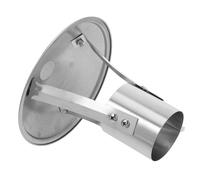 Abaodam Capot Cheminée Acier Inoxydable Chapeau Pluie Cheminée Pluie Protection Toiture Robuste Extraction Améliorée pour Poêles et Fumées Extérieures