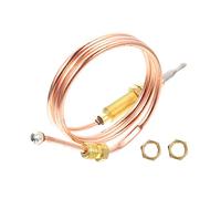 Abaodam Capteur Thermocouple à Gaz Fileté 600mm pour Pièces De Rechange Extérieures, Usage Foyer Et Barbecue, Thermocouple De Remplacement Résistant à l'usure, Capteur De Température Précis