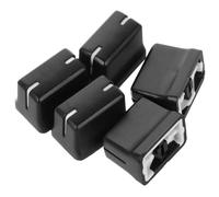 Abaodam Capuchons de Fader Plastique Noir pour Console de Mixage Audio Facile à Utiliser, Pack de 5 Pièces, Design Simple et Élégant pour Tables de Mixage