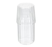 Abaodam Carafe D'eau Transparente en Verre 400ml avec Grosse Capacité, Style Élégant Classique, pour Chambre et Pique-niques