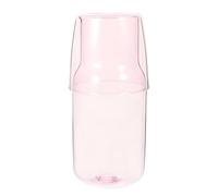Abaodam Carafe en Verre Borosilicaté 520ml Verre 280ml, Accessoire de Boisson Pratique et Élégant pour Dîner ou Barbecue, Design Simple
