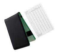 Abaodam Carnet de Score de Golf Portable PU Noir pour Parcours | Protège les Cartes de Score, Léger et Simple à Utiliser, Format Pratique Golf