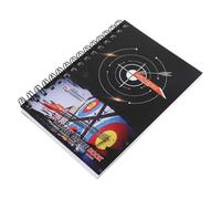 Abaodam Carnet de Tir à l'arc Noir Reliure Spirale, Carnet de Score Précis pour Tournois et Compétitions, Matériau Abs Papier, Suivi de Performance