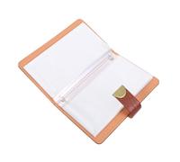 Abaodam Carnet D'épargne avec Cadenas à Code 3 Chiffres, Classeur Multifonctionnel Format 17,8 X 11 Cm en Pu Marron Foncé, Organiseur de Billets avec 100 Enveloppes pour Défis Budgétaires