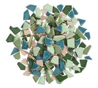 Abaodam Carreaux de Mosaïque Artisanaux en Céramique Émaillée Petite Taille 200 G, Fragments Irréguliers Multicolores pour Bricolage Décoration Maison Jardin Loisirs Créatifs