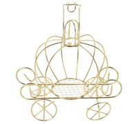 Abaodam Carrosse Figurine en Résine Décoration Dorée pour Anniversaire Mariage Centre de Table Fête Thème Cendrillon et Garçon et Filles