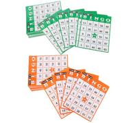 Abaodam Cartes de Bingo Créatives et Solide Paquet de 60 Pièces Couleur Aléatoire Jeu de Loto pour Fêtes et Salles de Classe Accessoires Légers et Faciles à Couleur
