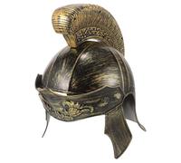 Abaodam Casque de Soldat Romain Adulte Doré pour Cosplay et Déguisement Casque Vintage Médiéval Léger pour Fête Carnaval et Halloween Couvre-Chef Costume Chevalier