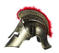 Abaodam Casque de Soldat Romain en Plastique Or, Costume Romain pour Adultes, Facile à Utiliser et Confortable, pour Carnavals et Fêtes à Thème