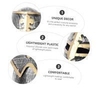 Abaodam Casque Romain Forme de Seau pour Fête et Cosplay Accessoire de Costume Antique Chapeau Décoratif pour Carnaval et Soirées à Thème