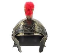 Abaodam Casque Romain pour Adulte Couvre-chefs de Soldats en Plastique Doré Cosplay Costume Romain pour Hommes Fête Carnaval Théâtre Taille Unique