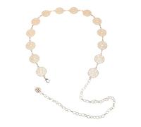 Abaodam Ceinture Chaîne Boho Dorée Femme Réglable Style Western Concho Métal Creux pour Robes et Jeans