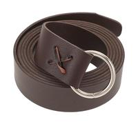 Abaodam Ceinture Médiévale en Cuir Véritable Style Viking Anneau Demi-Cercle Réglable Couleur Marron Foncé Accessoire Cosplay et Costume Renaissance pour Homme et Femme Ceinture