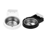 Abaodam Cendrier à Mégots de Facile à Nettoyer en Plastique et Alliage D'aluminium Mural Étanche 2pcs sans Clous ni Perçage, pour Hôtel et Café