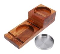 Abaodam Cendrier en Bois Marron pour Cigares Plateau Verre à Whisky, Design Élégant et Fonction Multi-Fumeurs, Maison Réunions